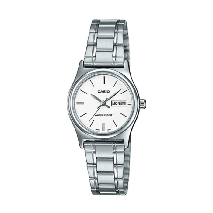 Casio Analog Jam Tangan Wanita Rantai Silver Ltp-V006D-7B2 Termurah