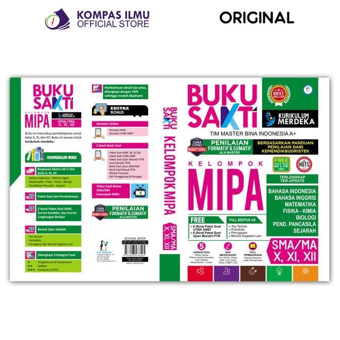 

Buku SAKTI BANK SOAL SMA/MA MIPA KELAS 10, 11, 12 -HOTS ALL ITEM-