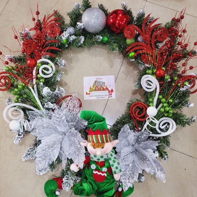 

Sale! Dekorasi Aksesoris Natal SJ Store Hiasan Christmas Garland Gantung 003