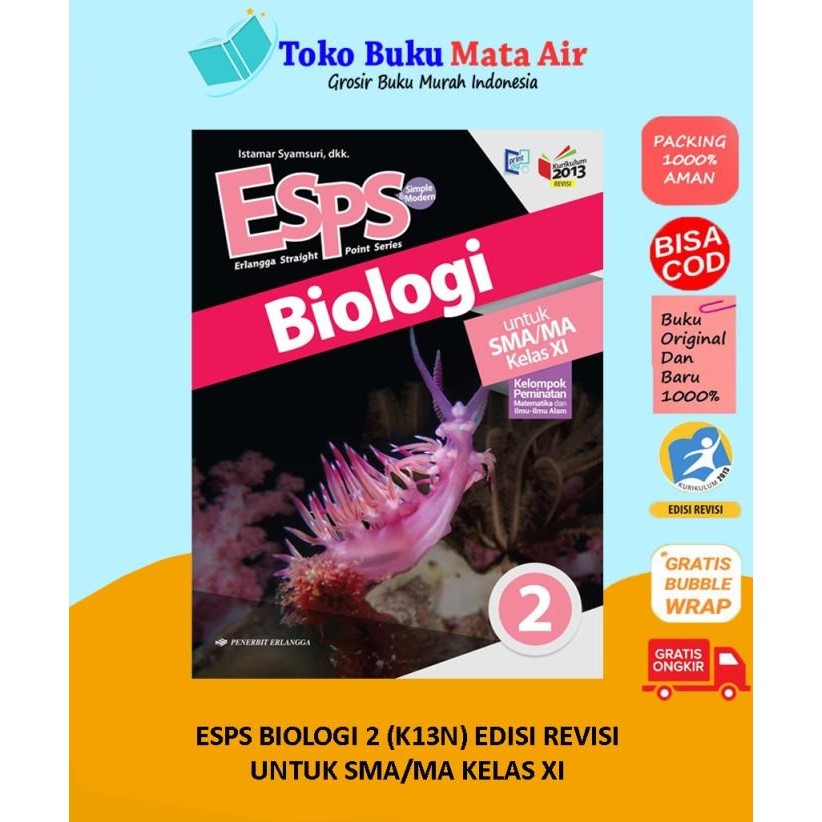

BEST SELLER ESPS BIOLOGI 2 UNTUK SMA/MA KELAS XI ISTAMAR ERLANGGA