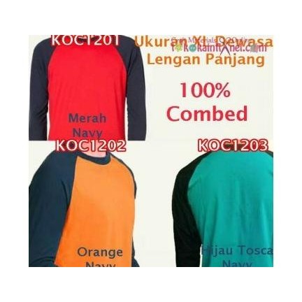 

KOC12 KAOS COMBED LENGAN PANJANG UK XL SIAP KIRIM