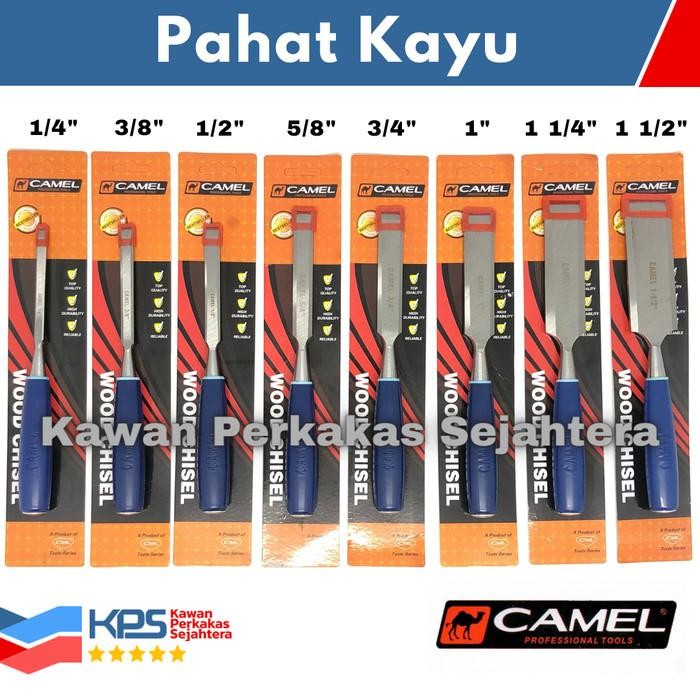 

Camel Pahat Kayu Set (8 Pcs) 1/4 3/8 1/2 5/8 3/4 1 1-1/4 1-1/2 Inch