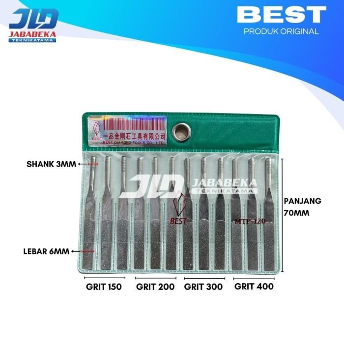 

Diamond Tapered Files Set Mtf-120 Kikir Diamond Set Mtf 120 Merk Best