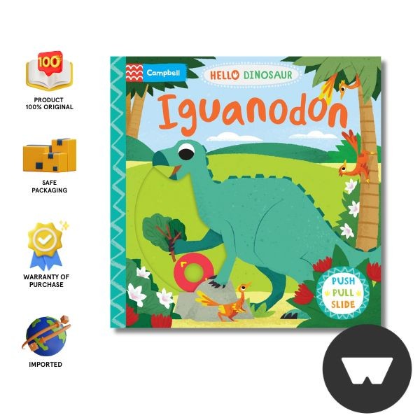 Campbell Books - Push Pull Slide: Iguanodon