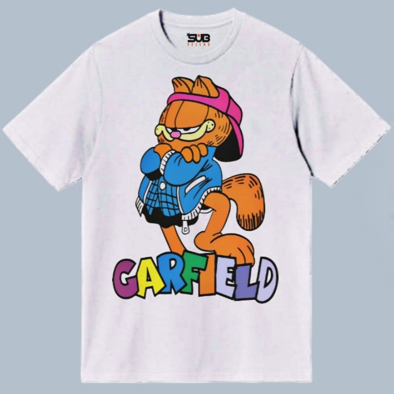 Kaos Garfield Vintage Art Graphic Tshirt