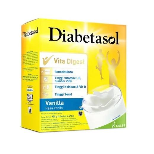 

DIABETASOL VITA DIGEST SUSU RASA VANILLA 950 GR PENDERITA DIABETES
