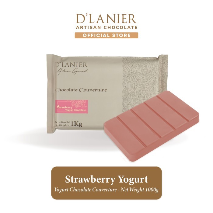 

D'Lanier Strawberry Yogurt Chocolate Couverture - 1 kg