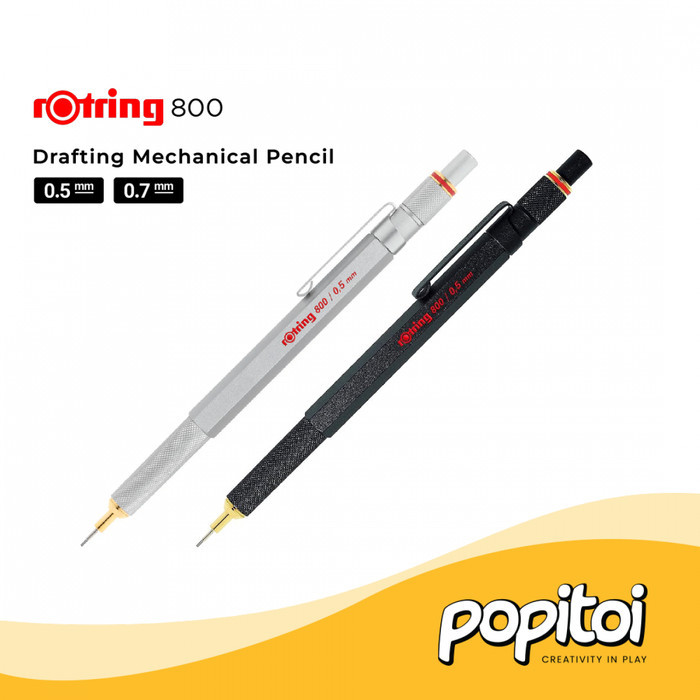 

ROtring 800 Series Drafting Mechanical Pencil 0.5 0.7 mm Pensil Mekanik Metal