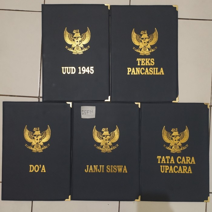 

5 Map Upacara Bendera Bahan kulit sintetis untu SD SMP SMA