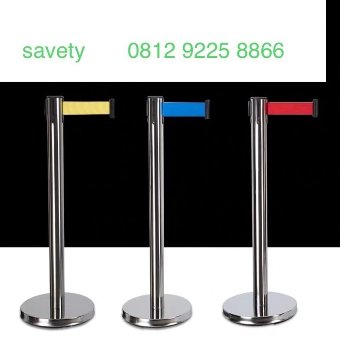 

PROMO Standing Barrier Tiang Antrian Railing Stand Pembatas Antrian St