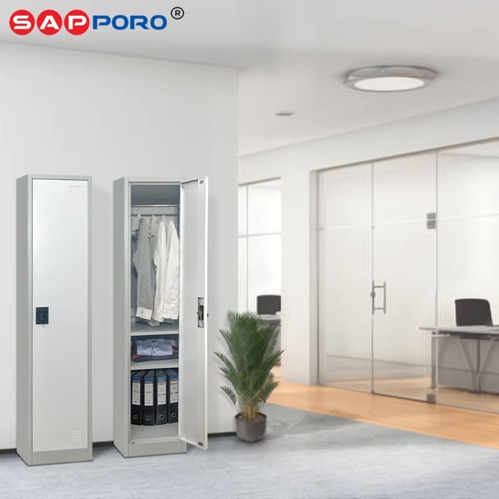 

SAPPORO MAINZ - Loker Besi 1 Pintu Steel Locker Hangers Adjustable