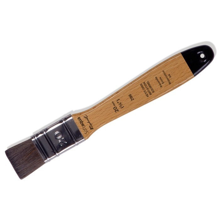 

Raphael 296 Flat Softaqua Spalter Synthetic Brush Kuas Lukis