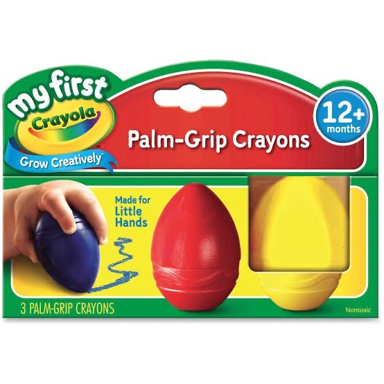 

CRAYOLA MY FIRST CRAYOLA EGG SHAPED CRAYONS EASY PALM GRIP ORIGINAL