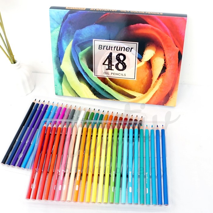 

Brutfuner Oil Based Color Pencil Set 48 Color Pensil Warna