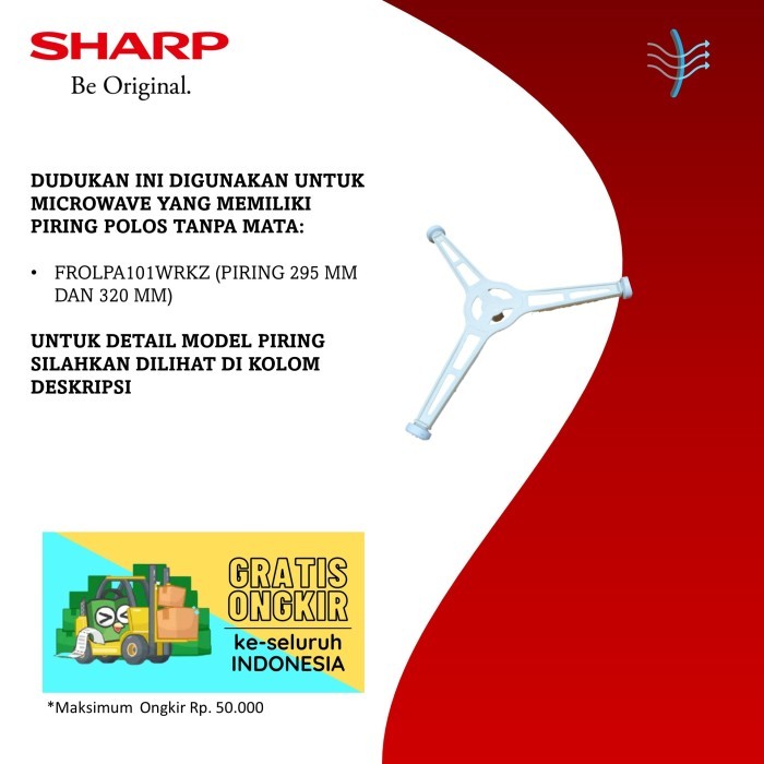 PROMO Dudukan Piring Microwave Sharp tipe Segitiga