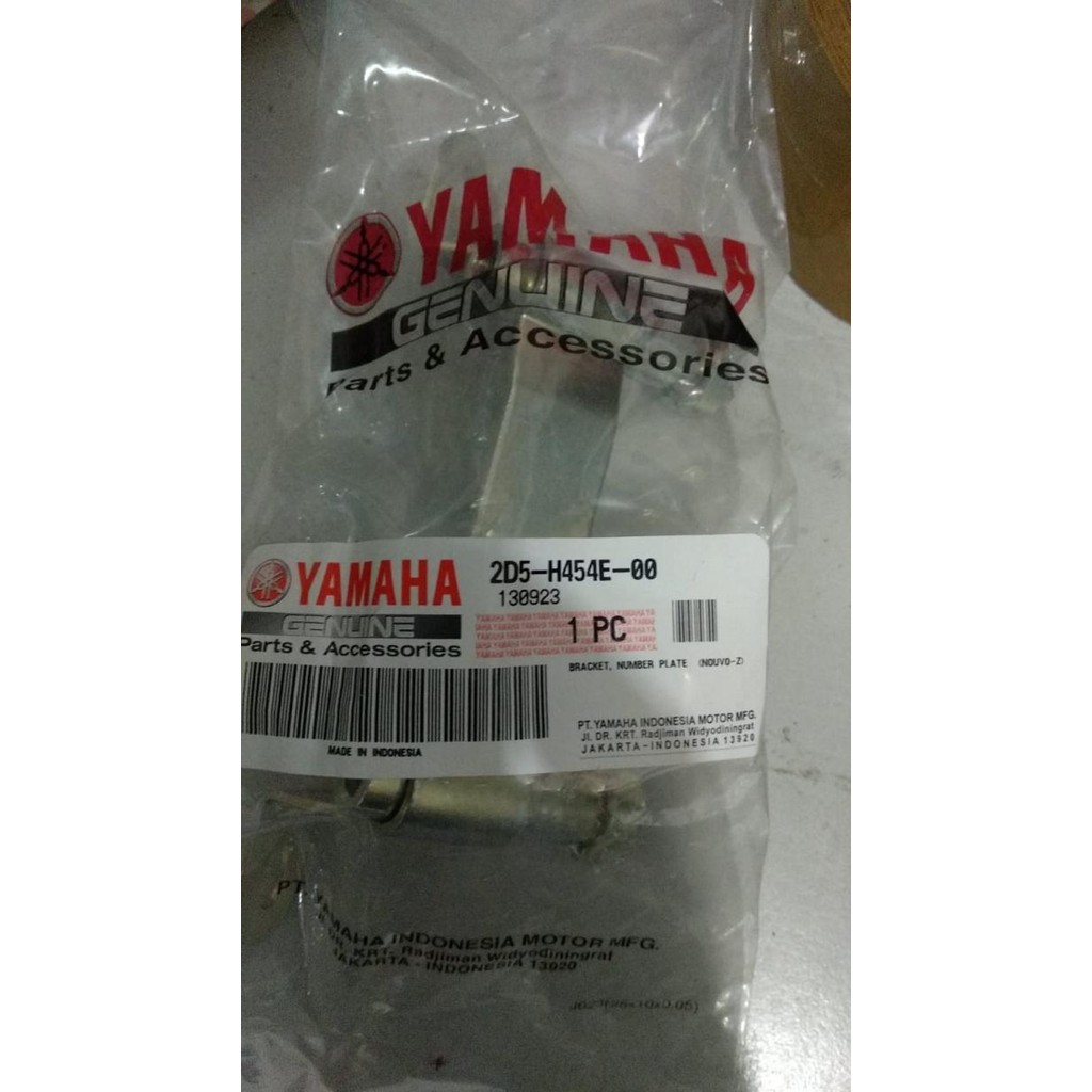 Terbaru Bracket Dudukan Plat Nomor Nouvo Z 2D5-H454E-00 Original