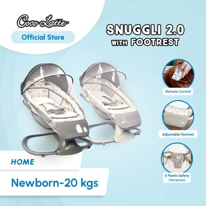 PROMO Cocolatte Swing Snuggli / Ayunan Bayi Elektrik