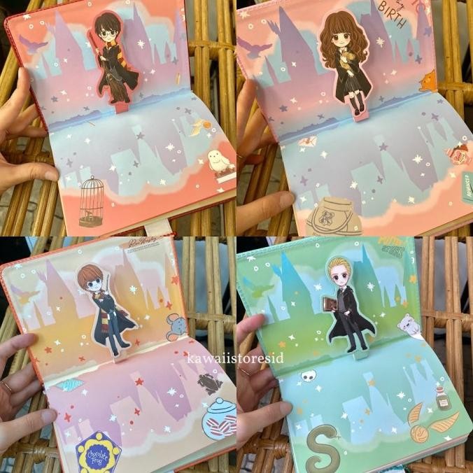 

Binder Doff Buku Catatan Peta Karakter Harry Ron Hermione Luna Unik