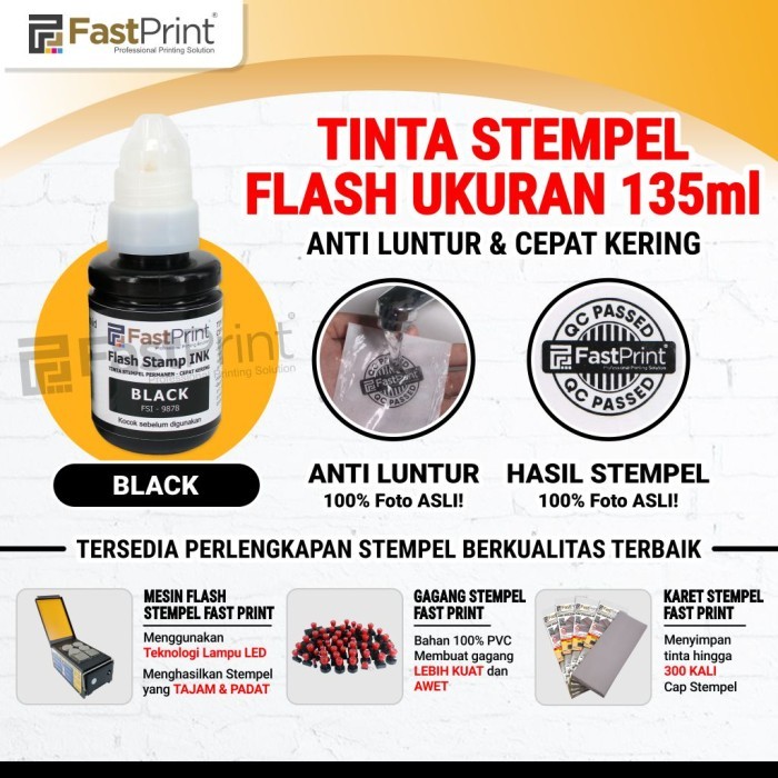 

Tinta Stempel Flash Fast Print Warna Ungu (Purple Ink) 135ml