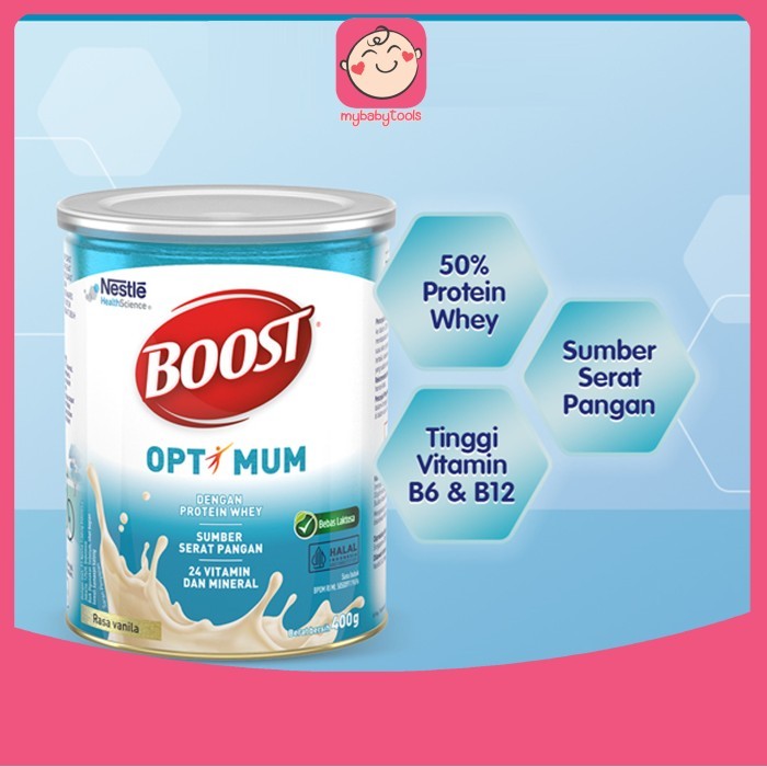

Nestle Boost Optimum Susu Nutrisi Vanila Dewasa Dan Lansia 400Gr