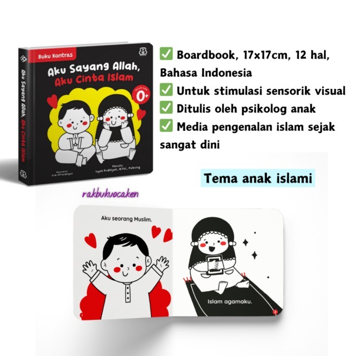 BOARDBOOK Buku Bayi Newborn Buku Anak Kontras : Hai, Tubuhku PROMO Kode 1119