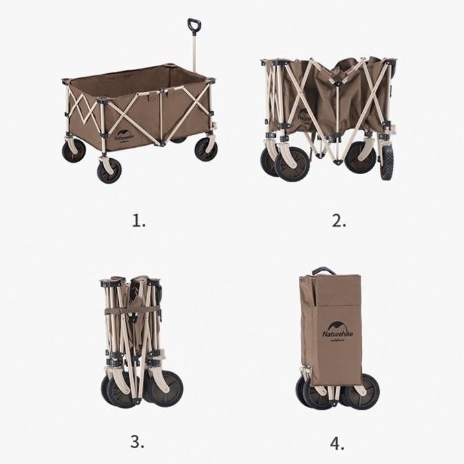 Troli Lipat Naturehike NH20PJ005 Folding Camping Trolley