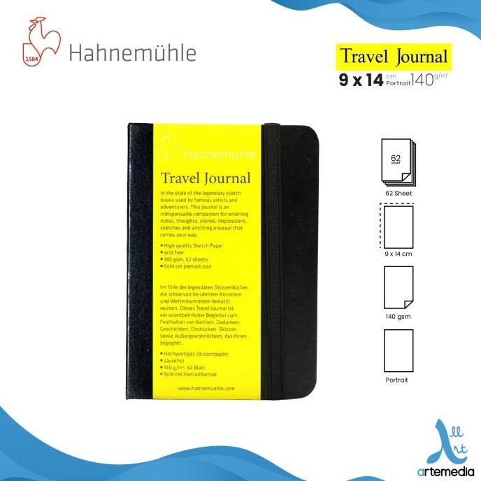 

Buku Sketsa Hahnemuhle Travel Journal 9X14Cm Hard Cover Sketchbook