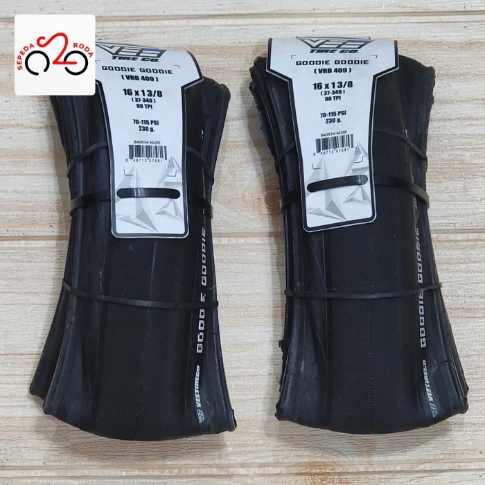Ban luar VEE Tire Goodie Goodie 16x1-3/8 KEVLAR enak empuk BROMPTONN