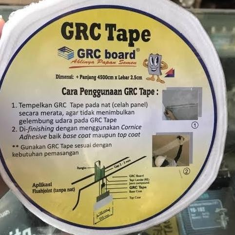 Grc Tape Lakban Lem Kasa Grc 45 Meter Stok Terbatas