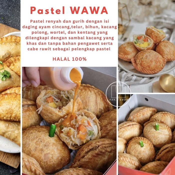 

PASTEL WAWA (ISI 10) LEGENDARIS SEJAK 2006 HALAL FREE SAMBAL KACANG