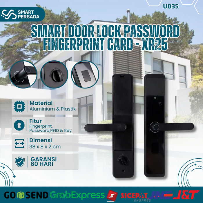 Kunci Pintu Rumah Digital Smart Home Door Lock Card Finger Tap Key