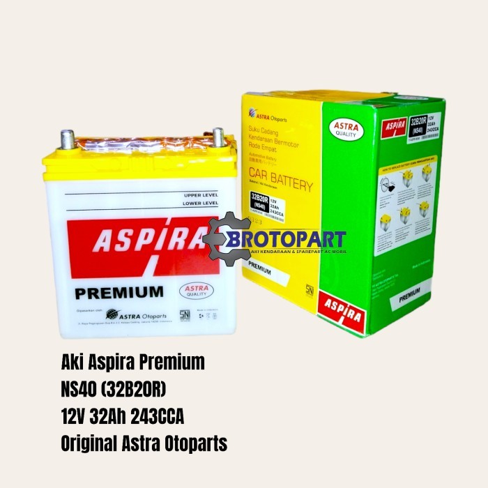 Aki Mobil Suzuki Jimny Carry, Futura, Katana Accu ASPIRA NS40 32Ah