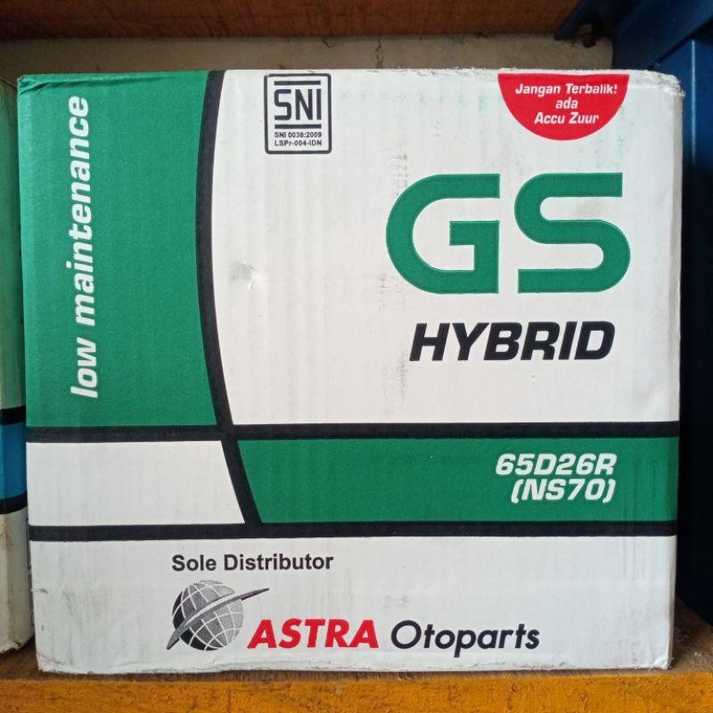 Original Aki Gs Astra Hybrid Ns70 Canter Ps120 Panther Kijang Dll