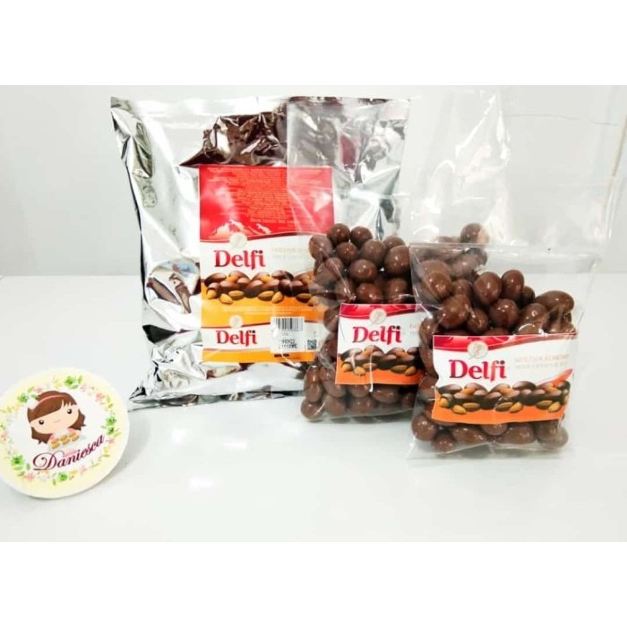 

500gr delfi almond - coklat kiloan pabrikan ORI