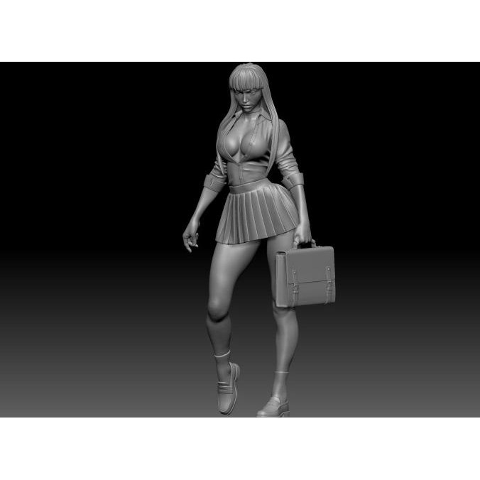 *****] figure skala 1/64 girl school sexy with bag walking