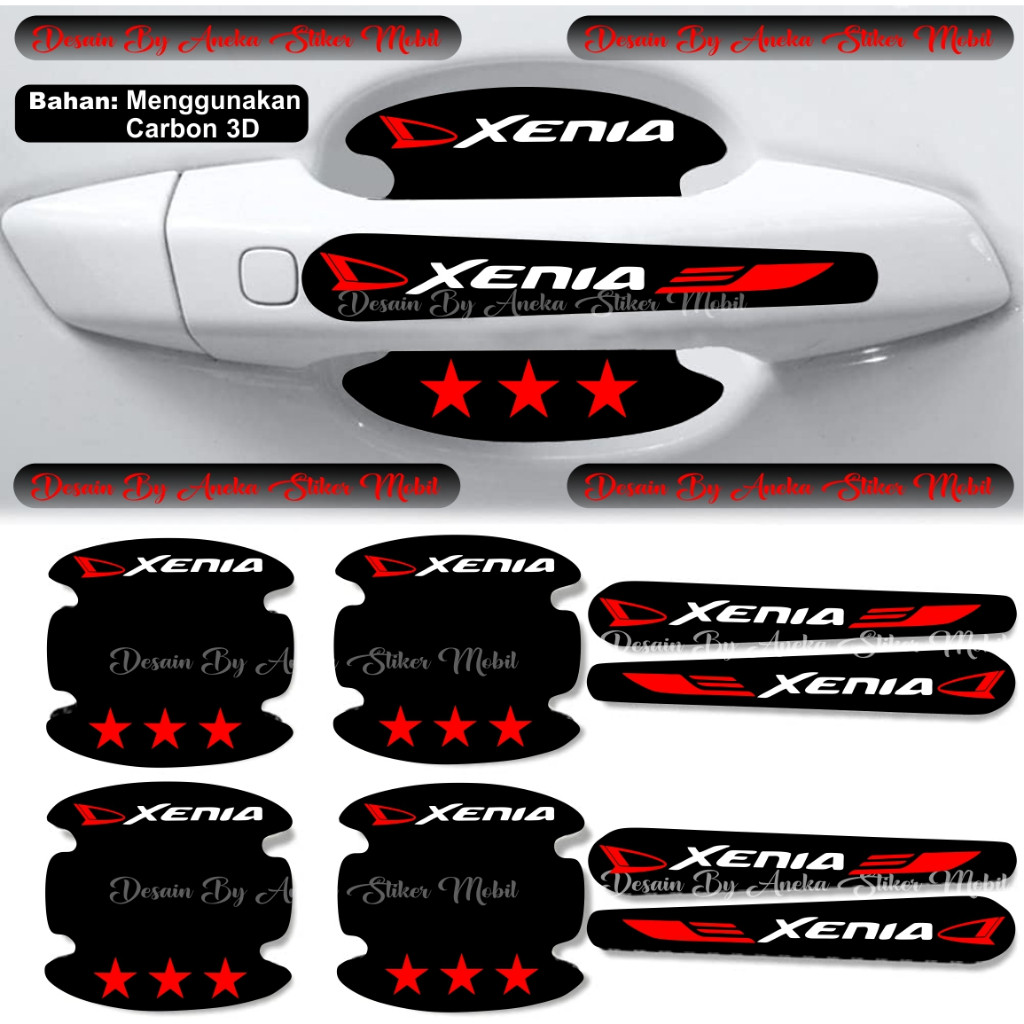 Gratis Ongkir 8 Pcs Stiker Pelindung Gagang Pintu Mobil Xenia Stiker Handle Mobil Daihatsu Xenia