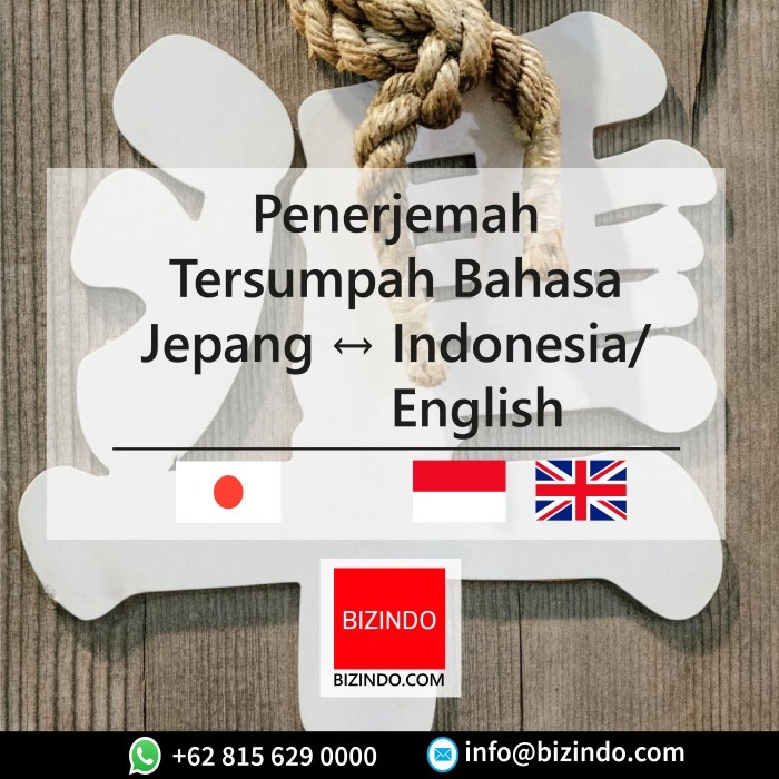 PROMO Penerjemah Tersumpah Bahasa Jepang - Indonesia/English dan Sebaliknya