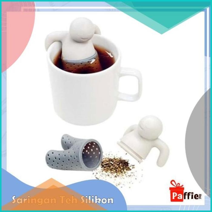 

Saringan teh silikon orang berendam tea bag strainer infuser dapur new