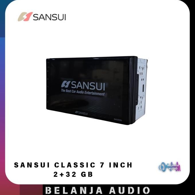 BEBAS ONGKIR - HEAD UNIT ANDROID 7 INCH SANSUI CLASSIC SERIES 2/32 GB