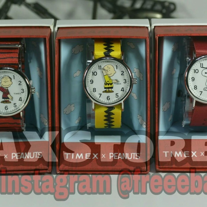 TERBARU Timex Weekender Snoopy & Charlie Brown x peanuts