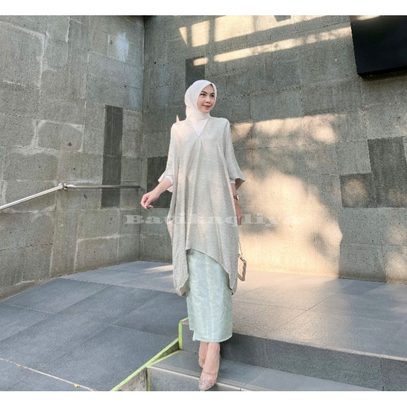 PROMO RAMADHAN tunik Aruna / tunik batik / blouse viscos batik (HANYA ATASAN)
