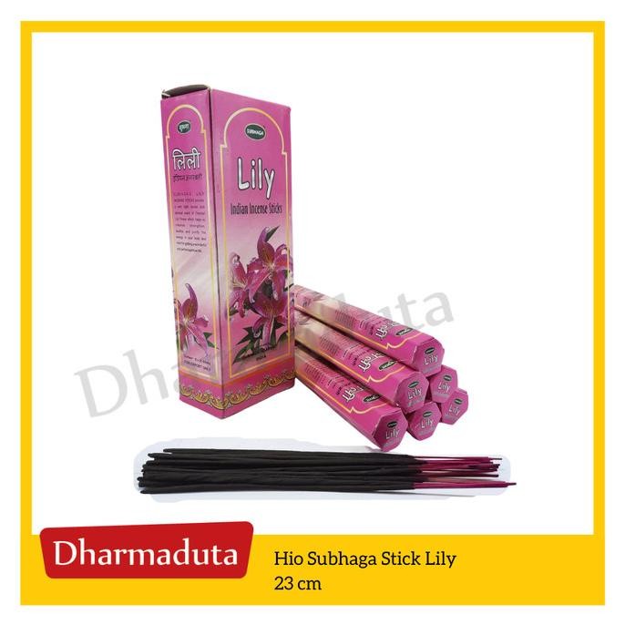 hanya disini] Hio Subhaga Stick Lily 23cm - Hio Dupa India