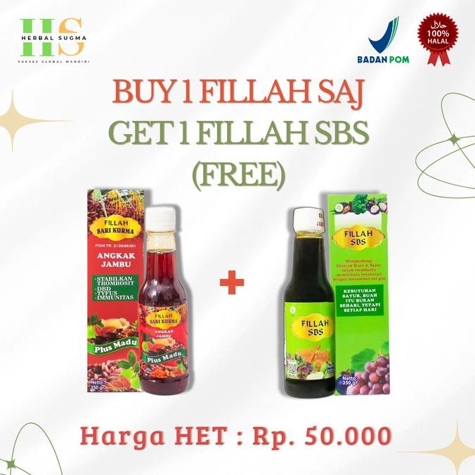 

Baru Sari Kurma | Fillah Sari Kurma Angkak Jambu | Madu | Saj 350 Gr