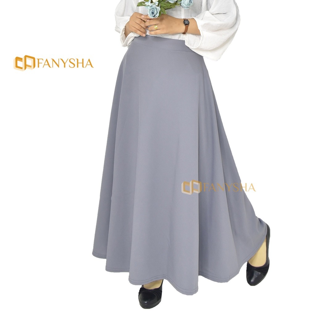 Lebaran ROK WAFFLE LEBAR = Rok waffle lebar payung premium basic mode material waffle crap BY TOKO