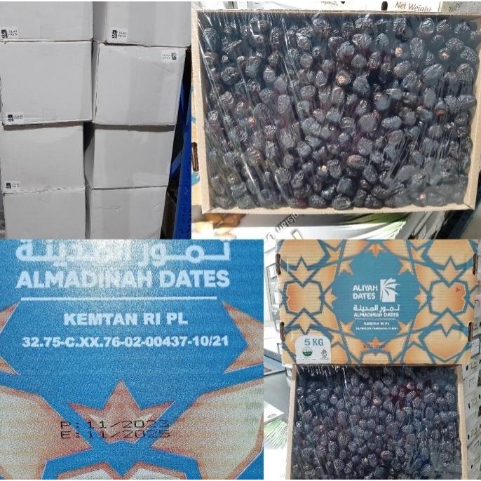 

Baru Kurma Ajwa Dus 5Kg Grade 1 Azwa Madina Medina 5 Kg Large Jumbo Korma