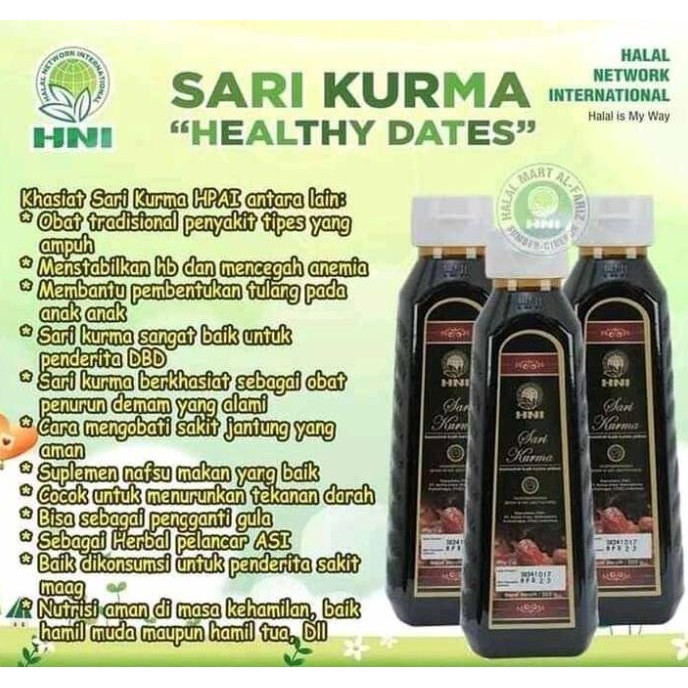 

Baru Sari Kurma 100 % Herbal Hni Hpai (Healthy Dates)