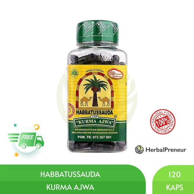 

Baru Habbatussauda "Kurma Ajwa" 120 Kapsul