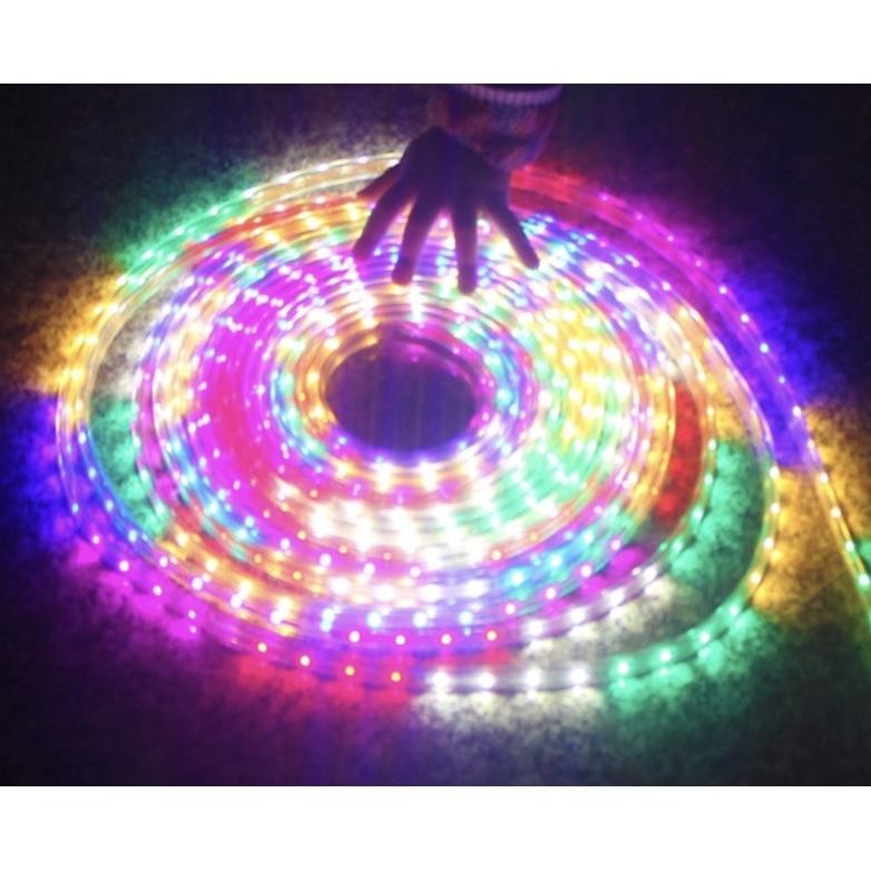 thom lampu strip led / super lampu natal 10 meter rgb + adaptor 5050 3528 anti air