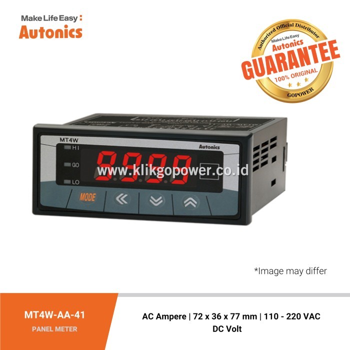Ready Stock Autonics Panelmeter Mt4W-Aa-41