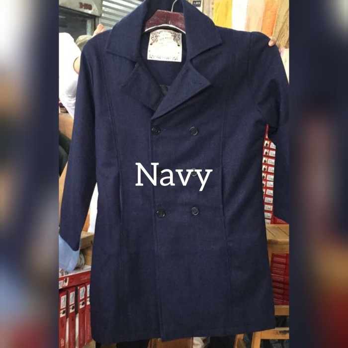 Murah 130 - Jaket Wool Wanita Winter Jacket Long coat Non COD